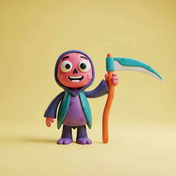 Colorful Reaper Figurine