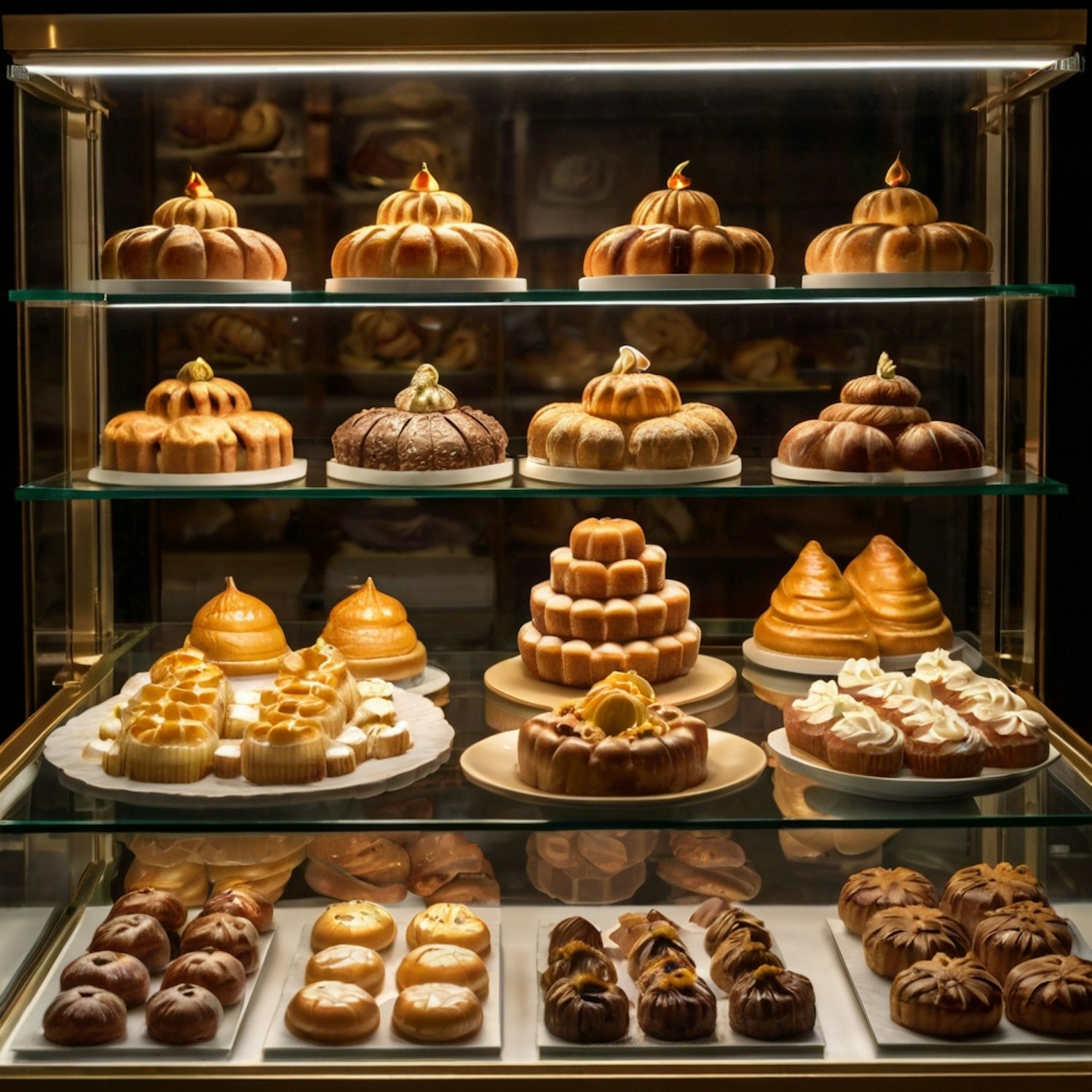 Elegant Pastry Display