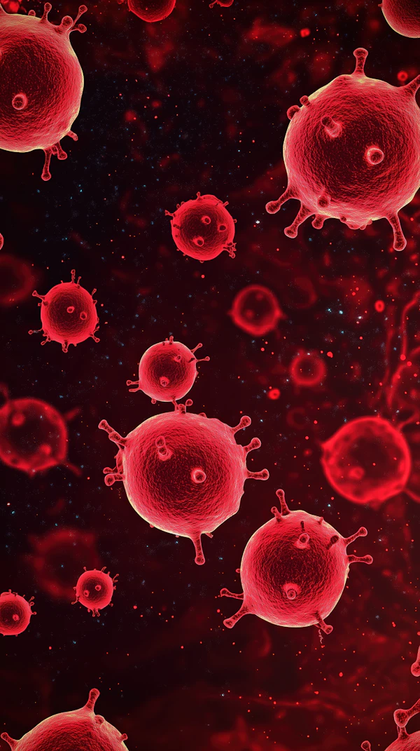 Microscopic Virus View