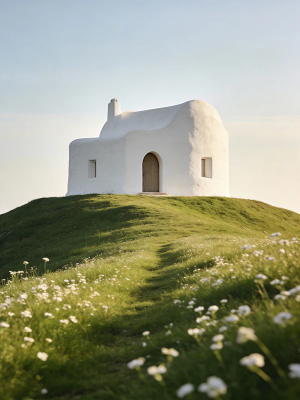 Dome House on Hill