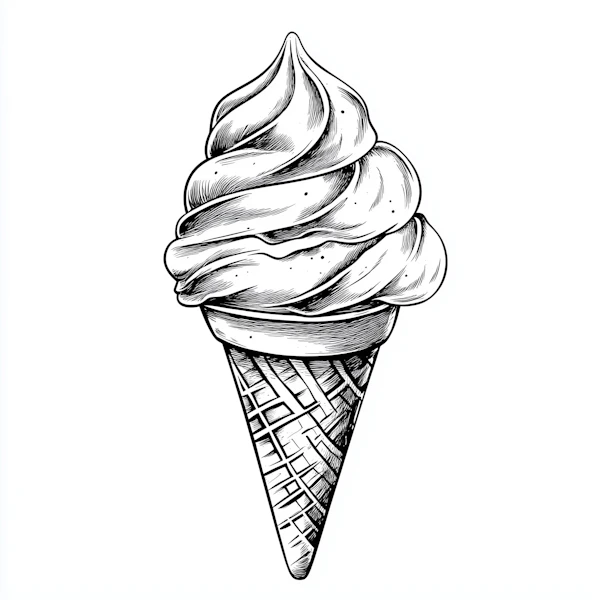 Black-and-White Ice Cream