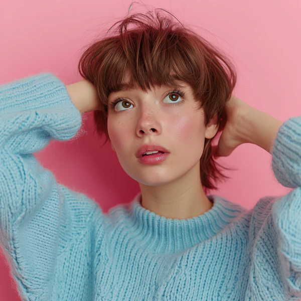 Close-Up of a Young Woman