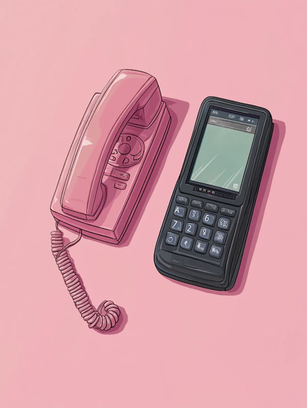 Retro vs Modern Phones