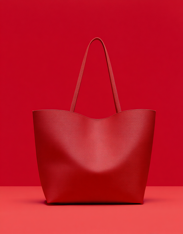 Red Tote Bag Display