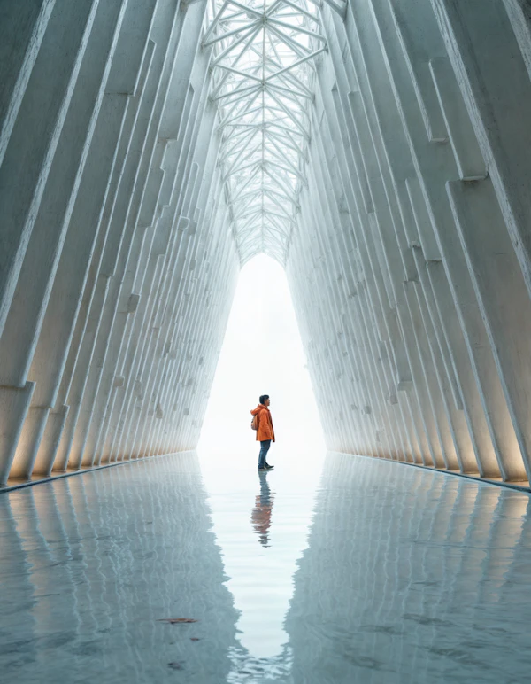 Contemplative Journey in Symmetrical Space