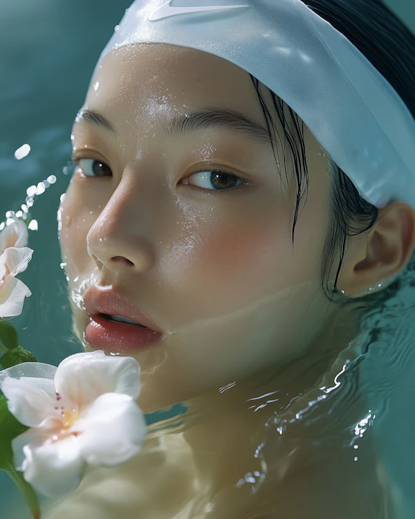 Serene Water Portrait