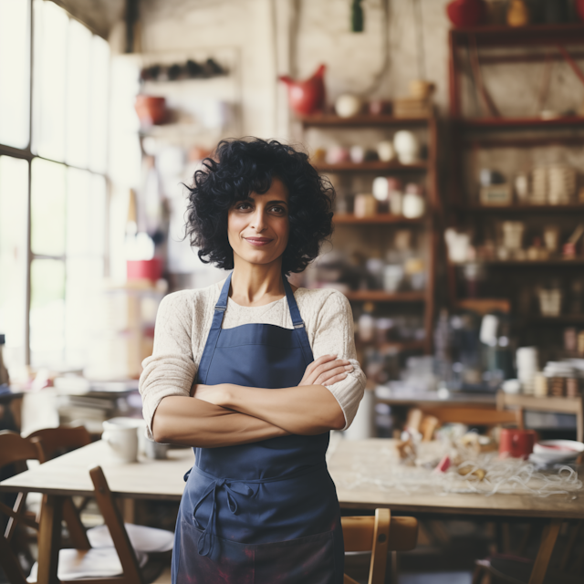 Artisanal Creator in Her Studio