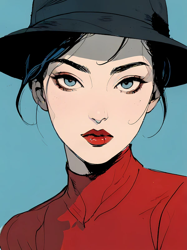 Stylized Woman Illustration
