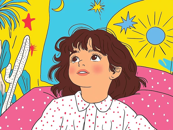 Curious Child in Dreamlike Setting