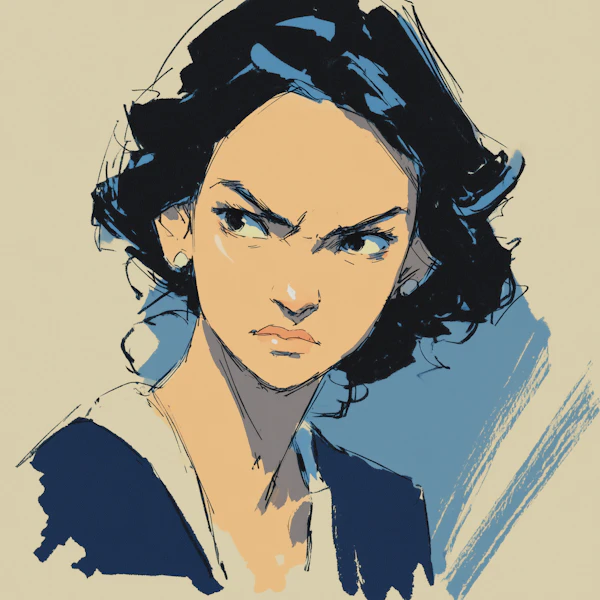Stylized Woman Portrait