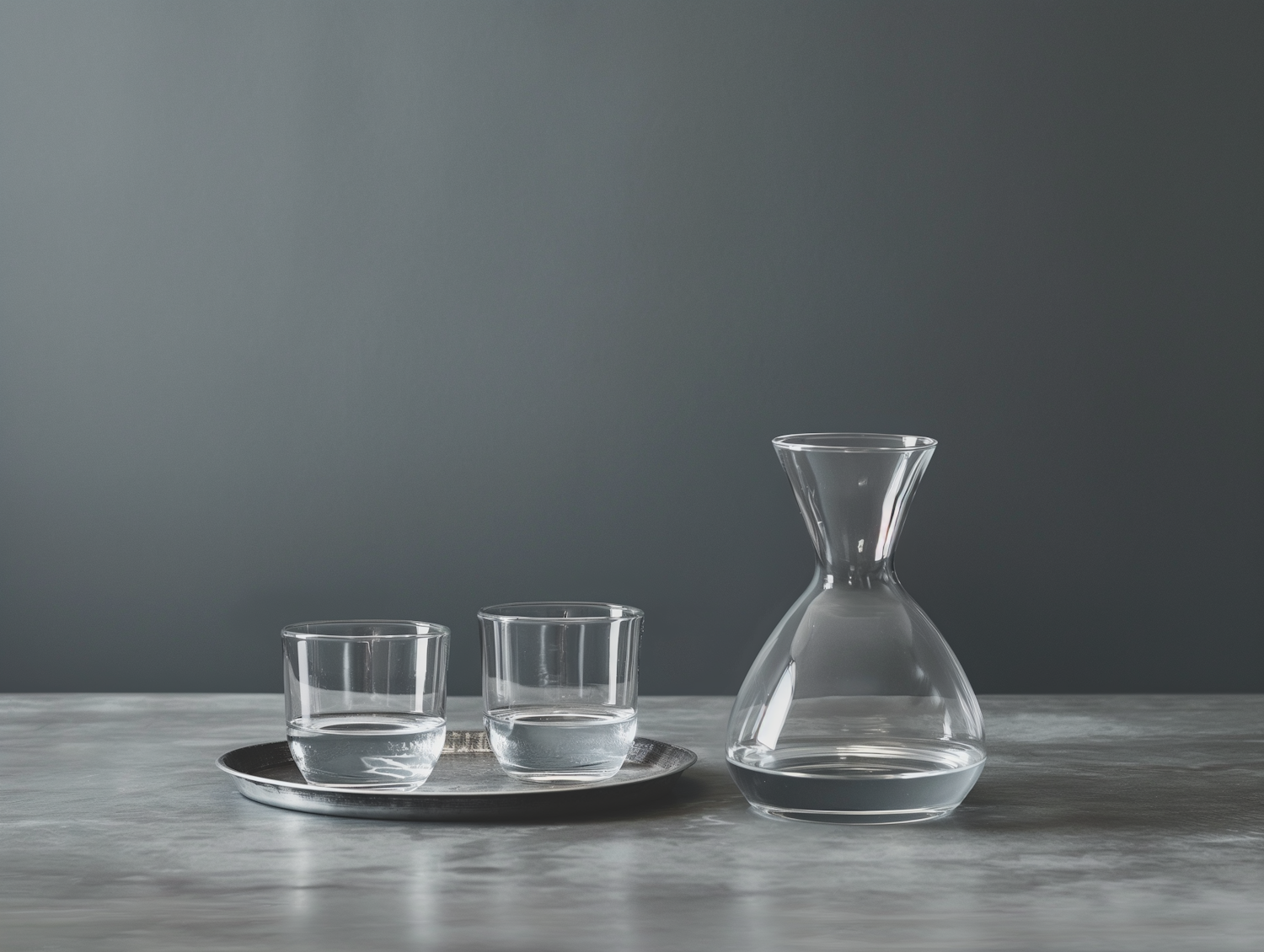 Minimalist Glassware Still Life