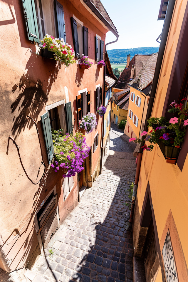 Charming Cobblestone Street