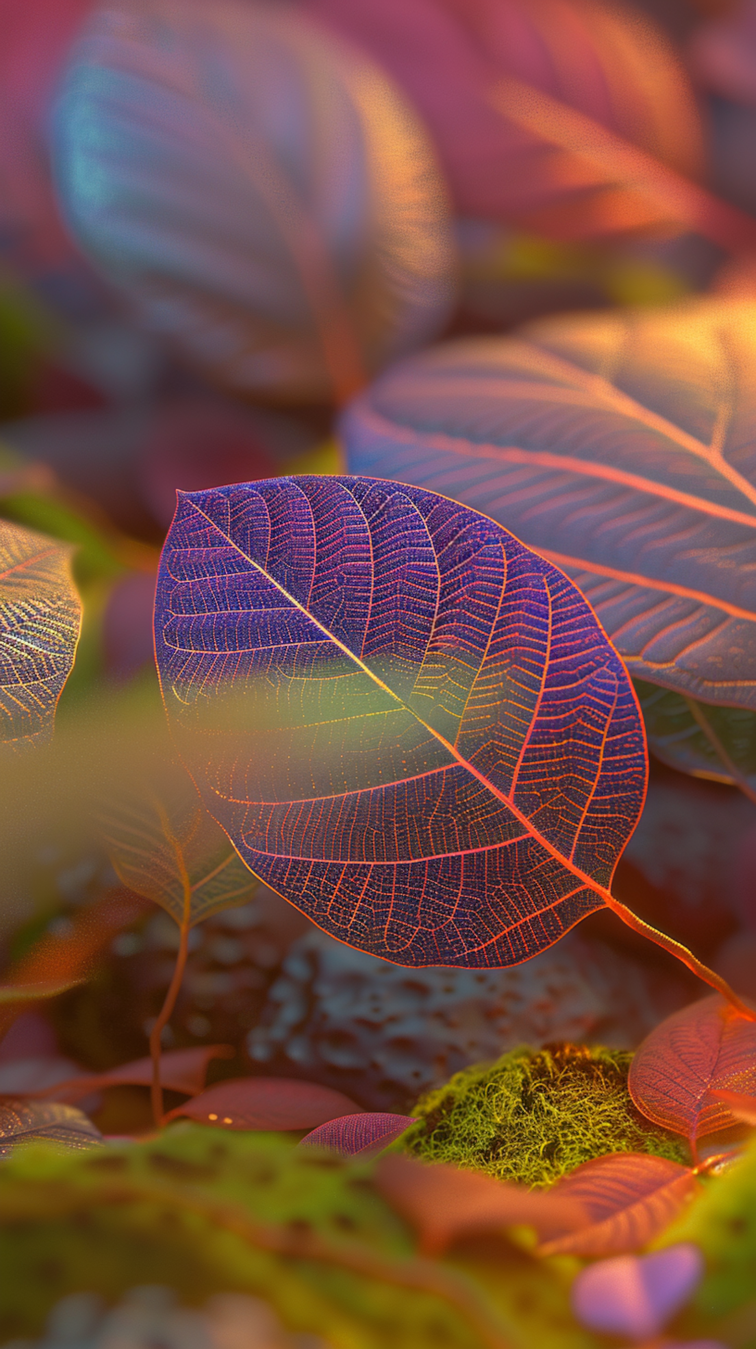 Vibrant Leaf Close-Up