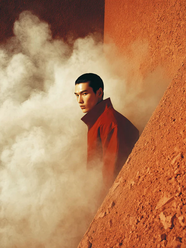 Dramatic Red Portrait