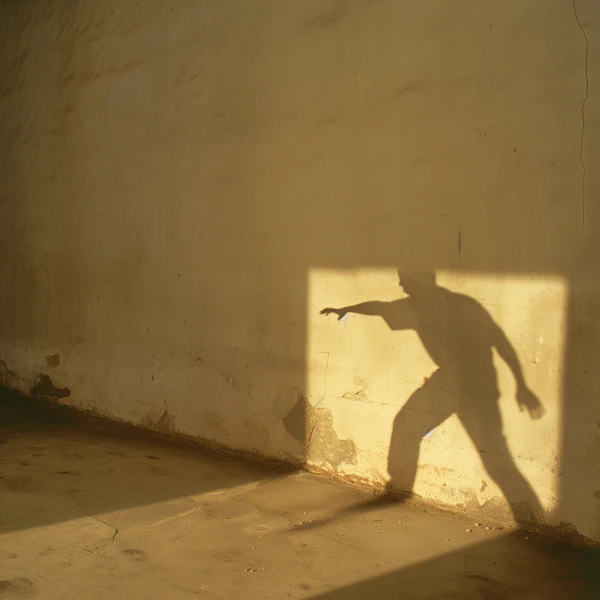 Shadow on Textured Wall