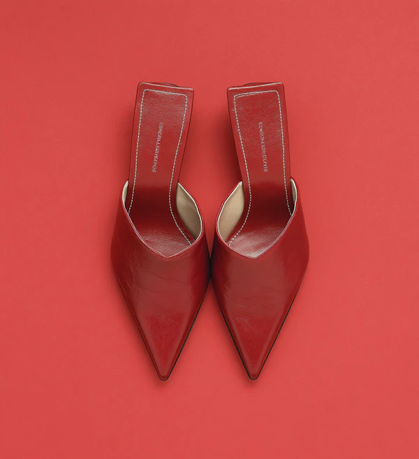 Red High-Heeled Shoes