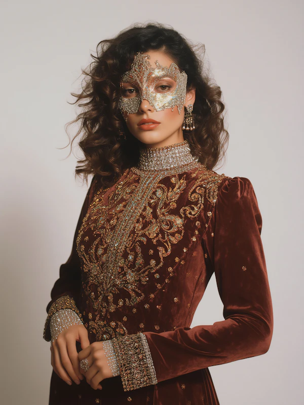 Elegant Masked Woman