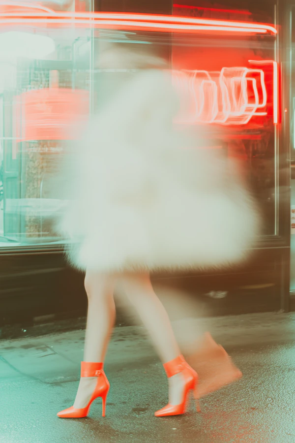 Blurred Urban Walker