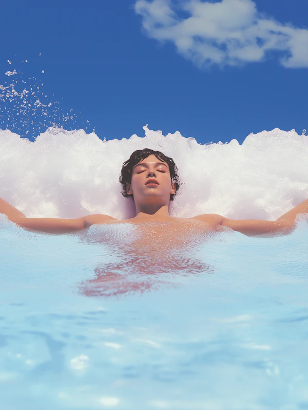 Relaxing in a Pool
