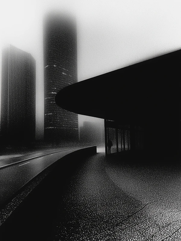 Monochromatic Urban Scene