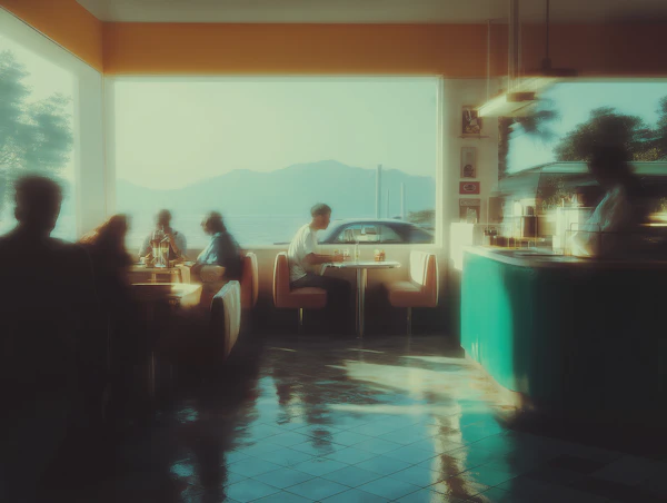 Retro Diner Scene