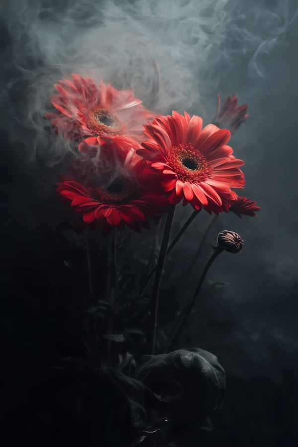 Vibrant Red Gerberas
