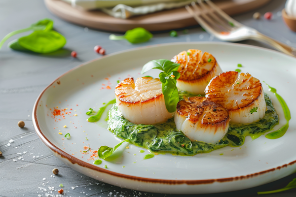 Gourmet Seared Scallops