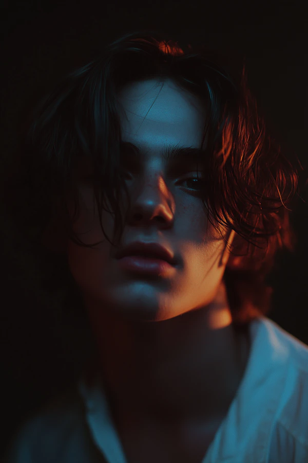 Dramatic Portrait of Young Person