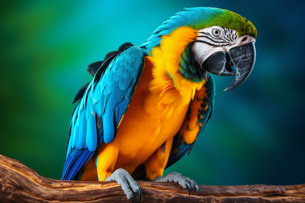 Regal Blue and Gold Macaw Perch