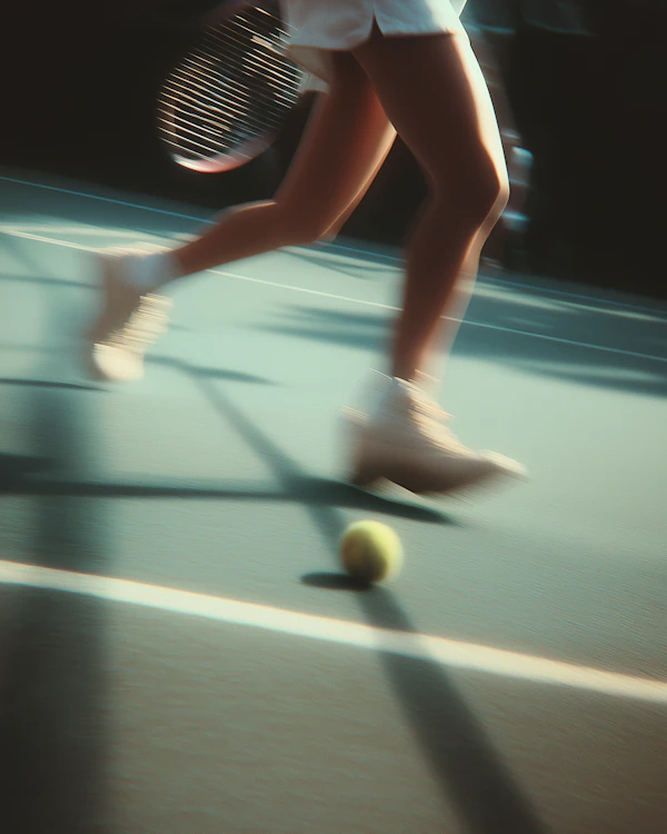 Tennis Match in Action