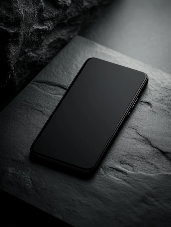 Sleek Black Smartphone