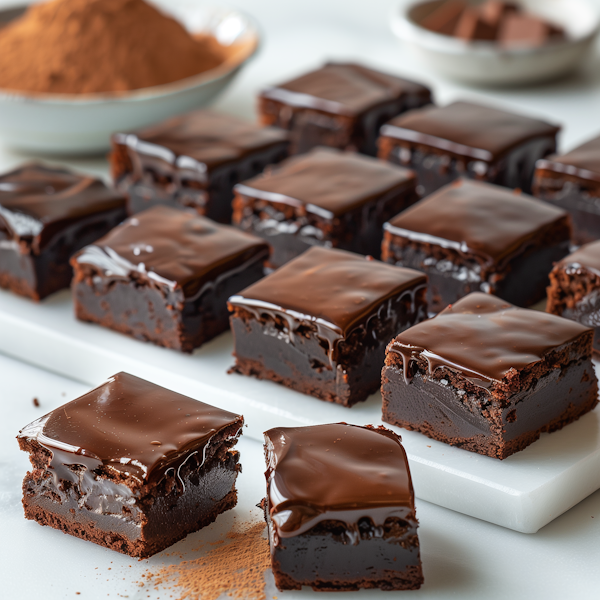 Indulgent Chocolate Brownies with Ganache