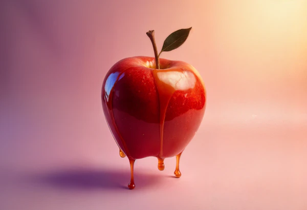 Glossy Apple with Honey