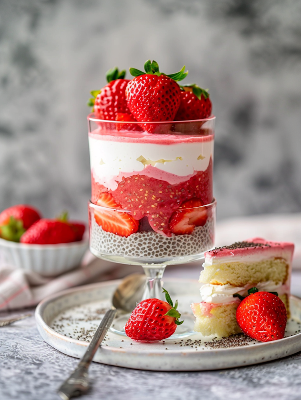 Elegant Layered Dessert in Glass