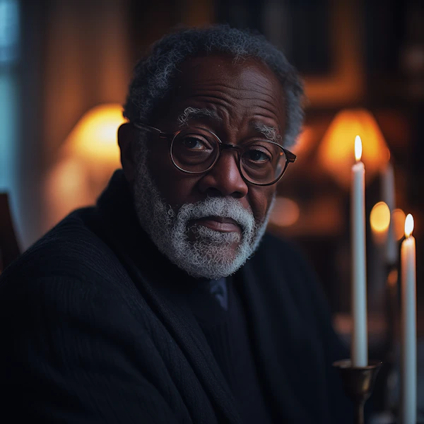 Contemplative Elderly Man