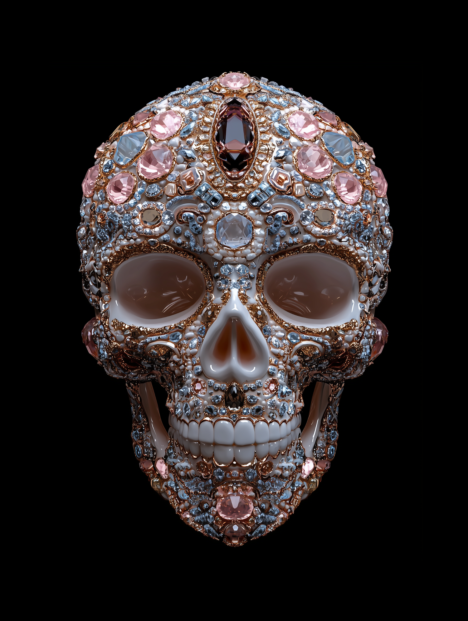 Gemstone Adorned Skull