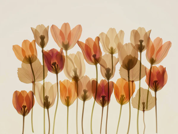 Elegant White and Orange Tulip Arrangement