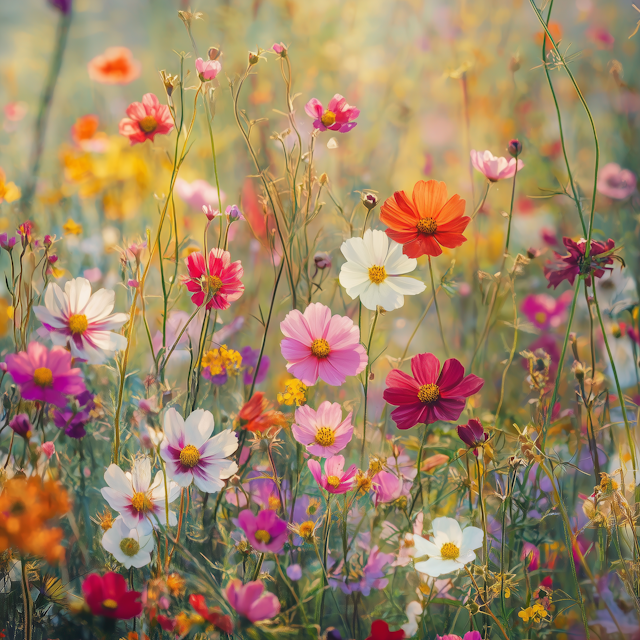 Vibrant Wildflower Field