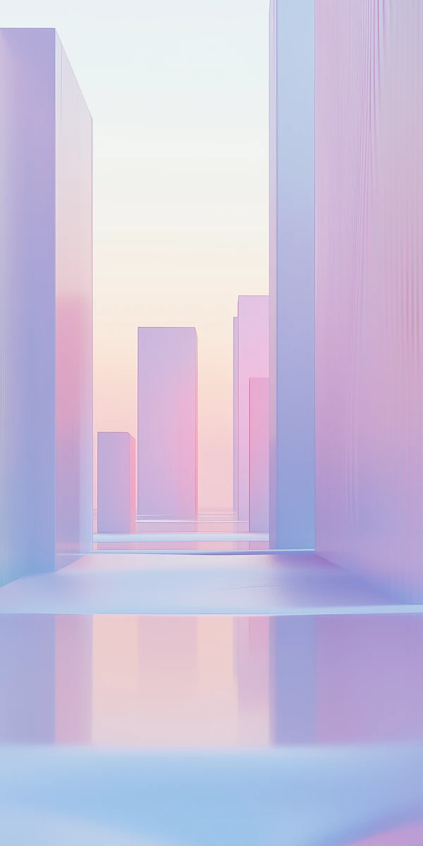 Pastel Cityscape Render