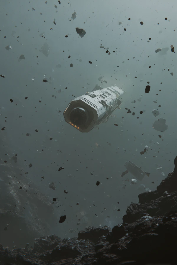 Futuristic Spacecraft Scene