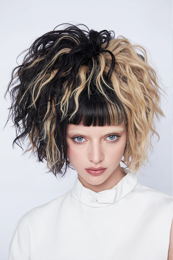 Striking Hair Contrast Portrait