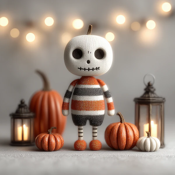 Knitted Skeleton Doll