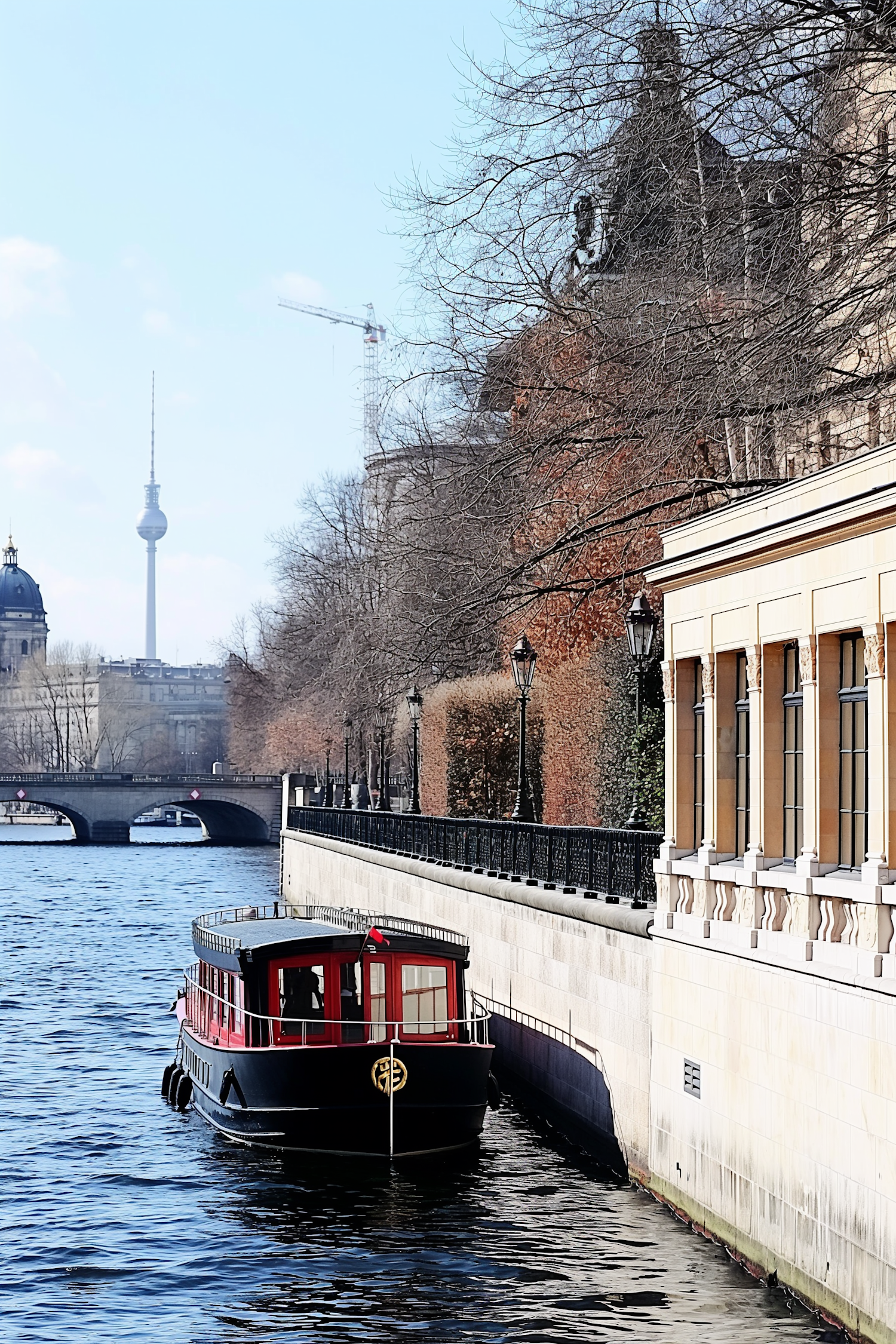 Serene Riverside Scene in Berlin