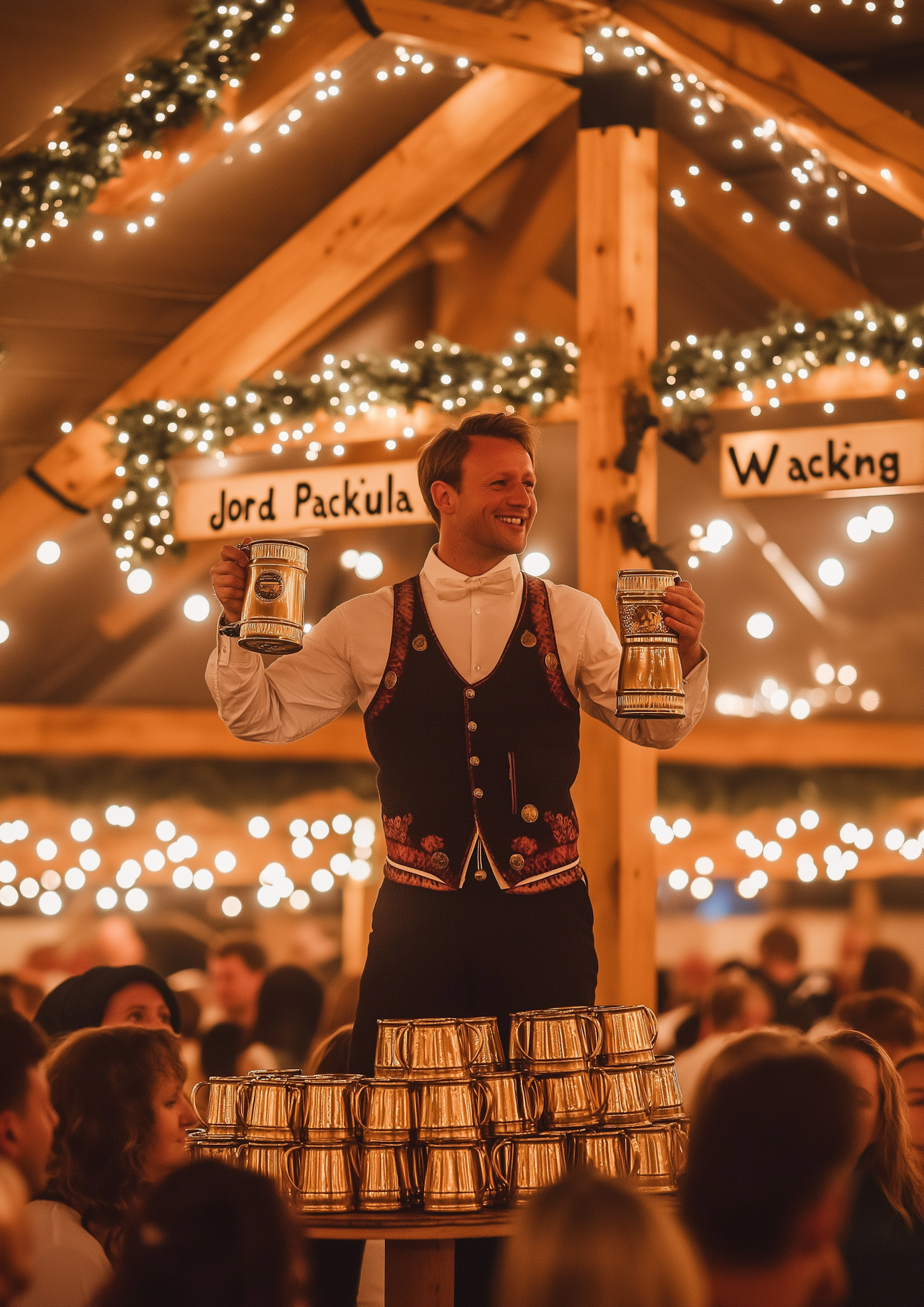 Festive Celebration with Beer Steins