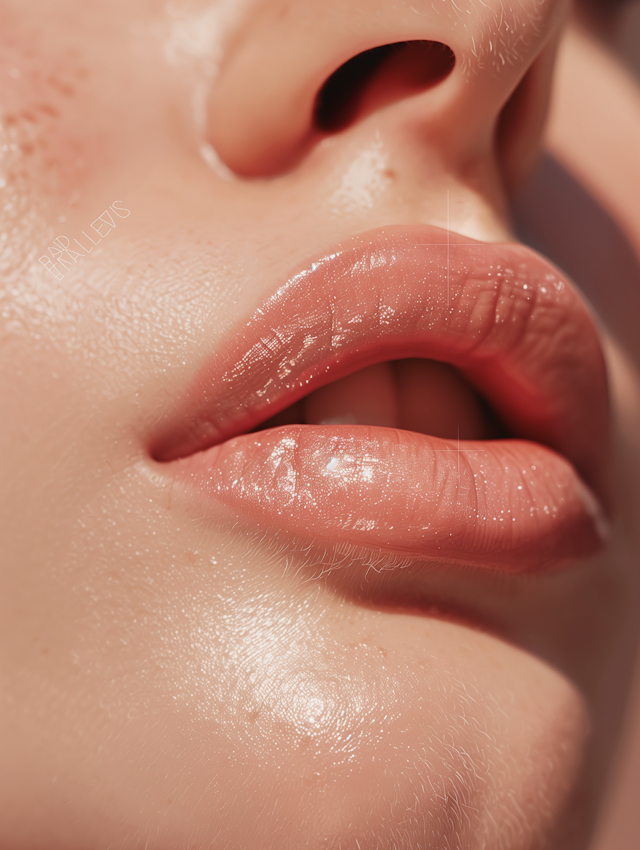 Close-up of Lips and Nose