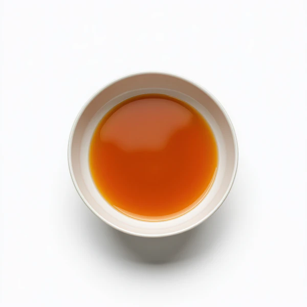 Minimalist Bowl with Amber Liquid