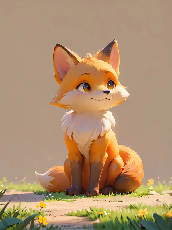 Whimsical Fox Illustration