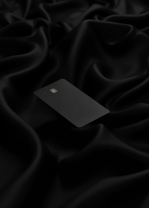 Black Credit Card Display
