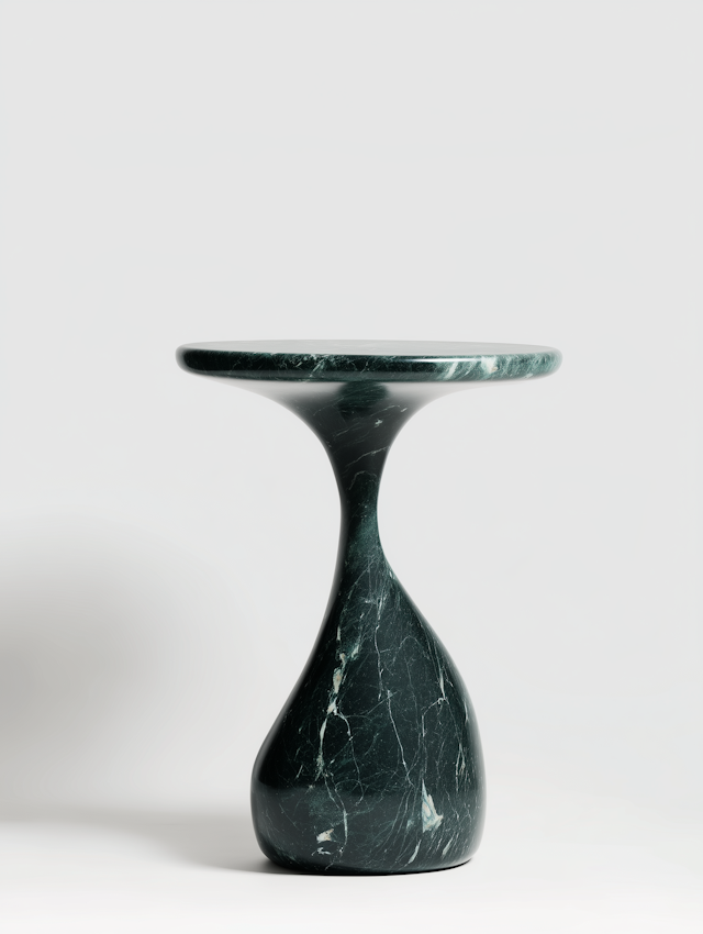 Green Marble Side Table