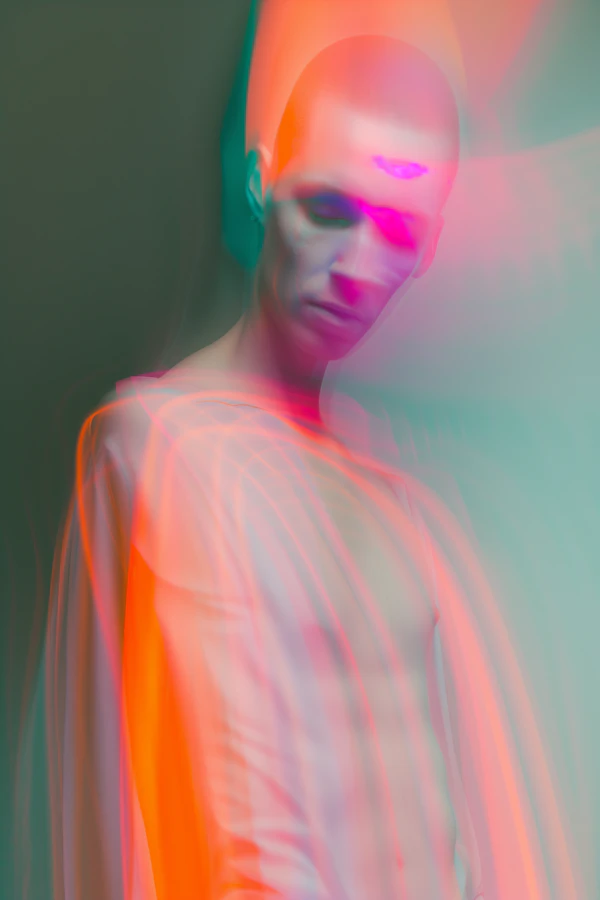 Surreal Neon Portrait